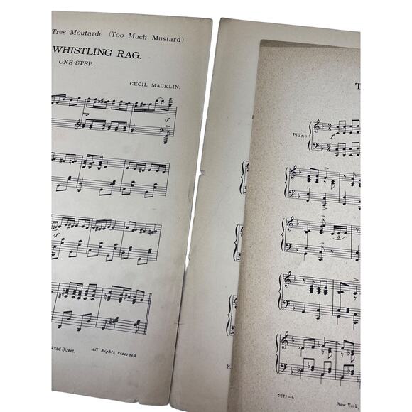 1911 Tres Moutarde Sheet Music One Step Two Step Tango Cecil Macklin - Picture 6 of 10